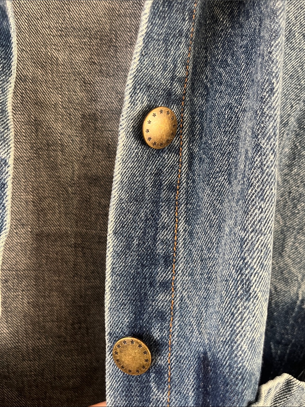 The Great The Blouson Sleeve Chore Denim Jean Jacket Size 1 - Picture 5 of 7